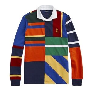 Polo Ralph Lauren Classic Fit Patchwork Rugby Shirt